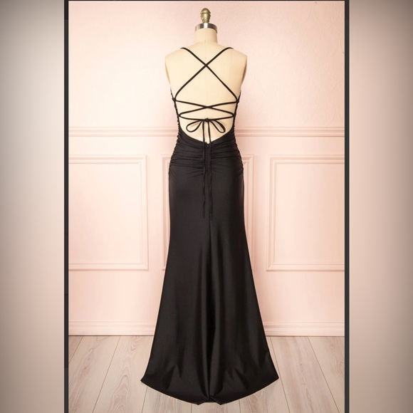 NWT - La Scala Los Angeles black gown - S - Picture 2 of 6